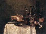 HEDA, Willem Claesz. Still-life wty oil on canvas